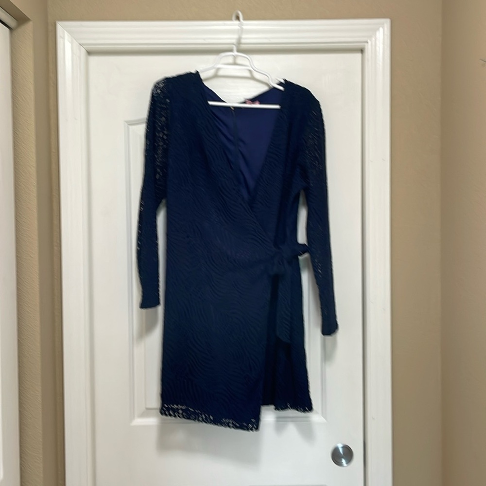 Lilly Pulitzer Lace Wrap Romper XL